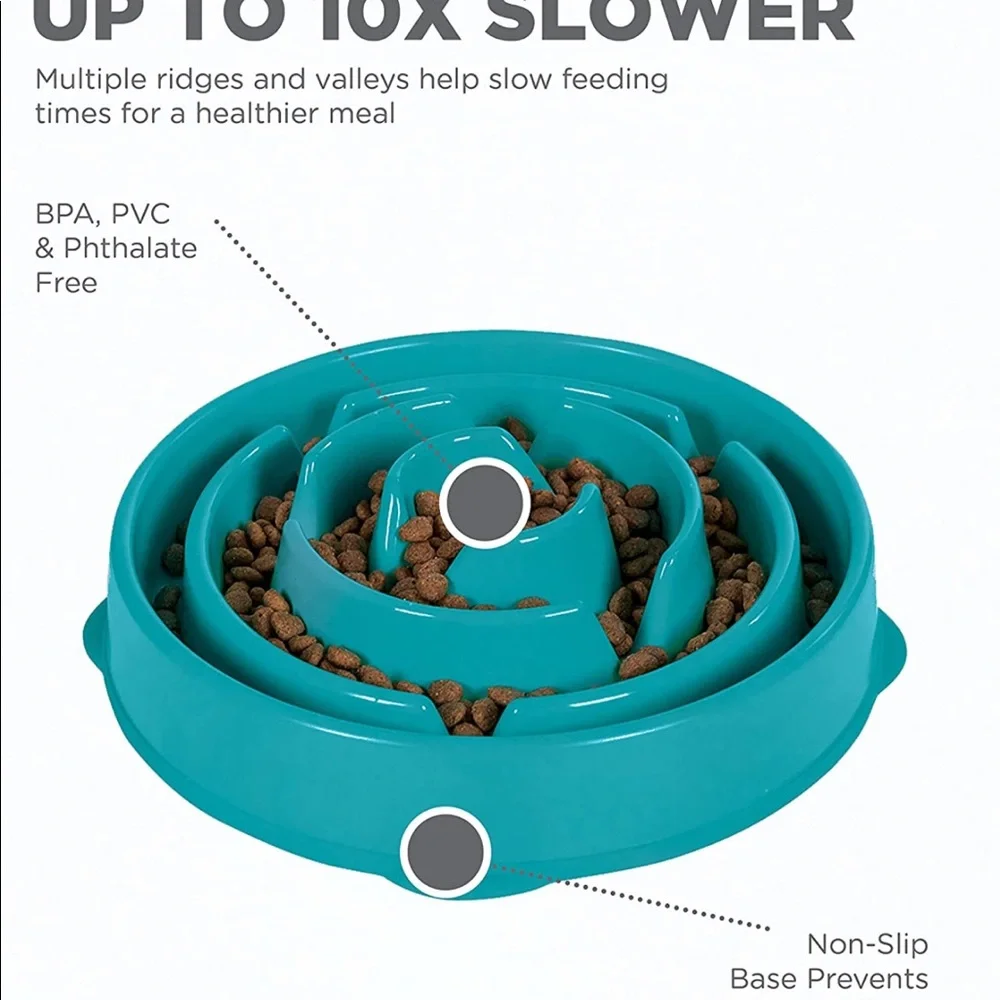 - Slow Feeder Dog Bowl for dogs  Arrives new